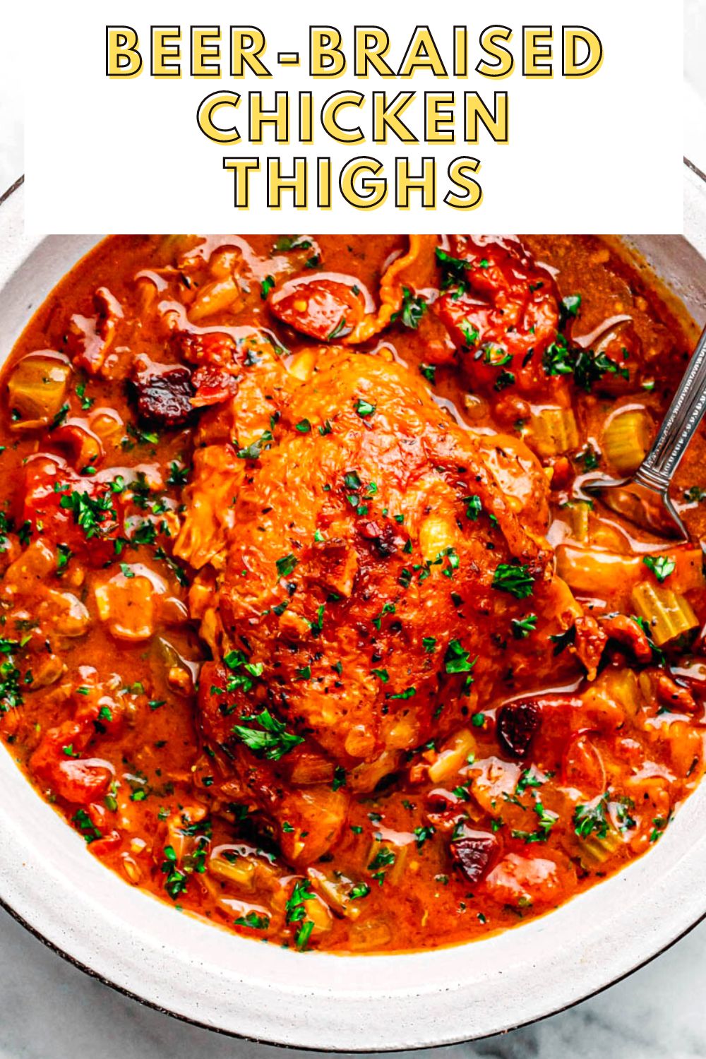 Beer Braised Chicken Thighs Posh Journal