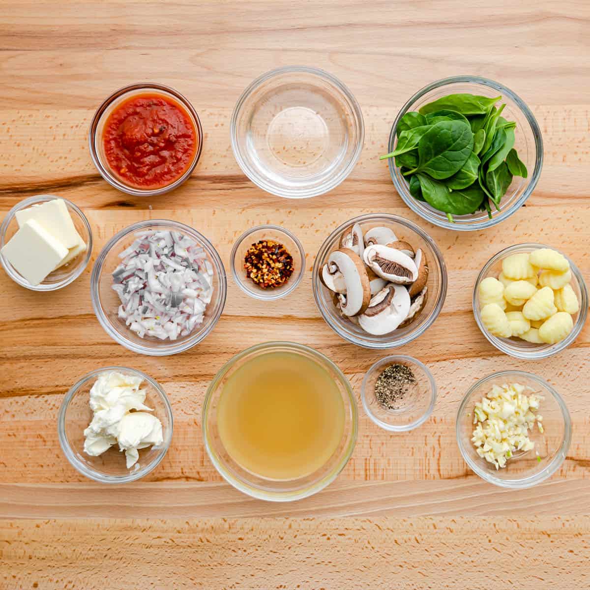 ingredients for mascarpone gnocchi