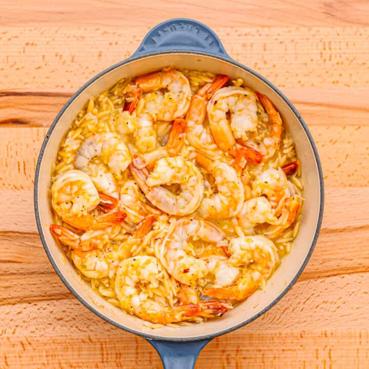 Shrimp Scampi with Orzo - Posh Journal