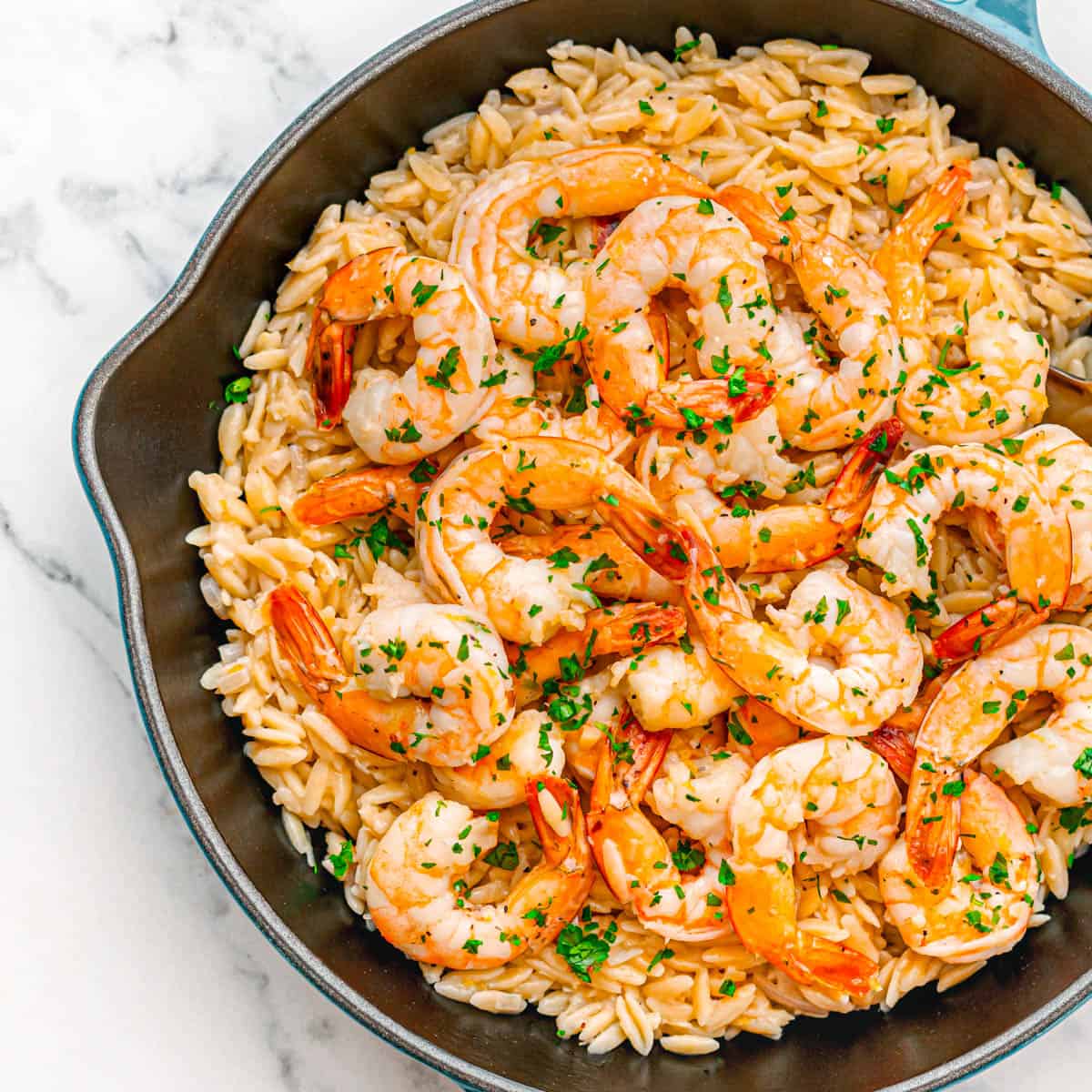 Shrimp Scampi with Orzo recipe. 