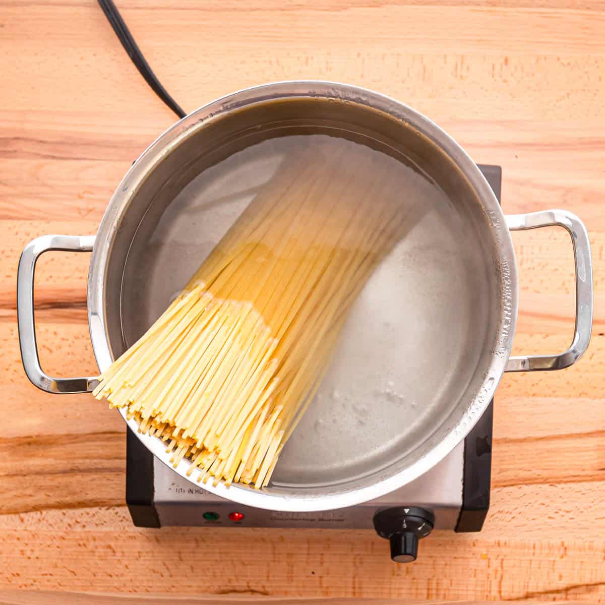 Bring a gallon of water to a boil in a large pot