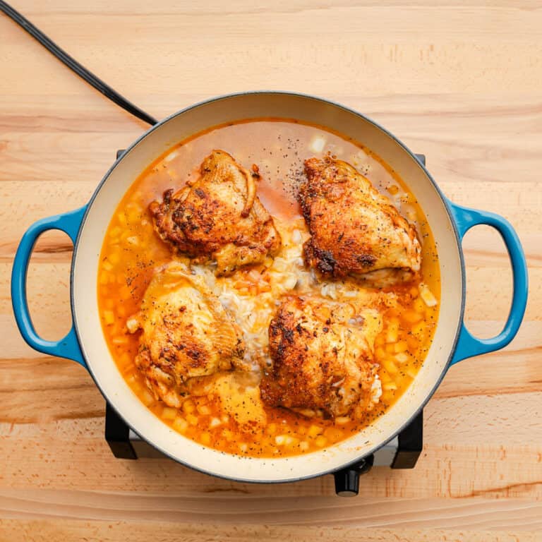 Dutch Oven Chicken and Rice Posh Journal
