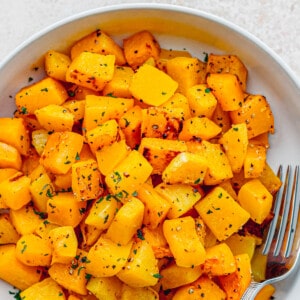 How to roast butternut squash.