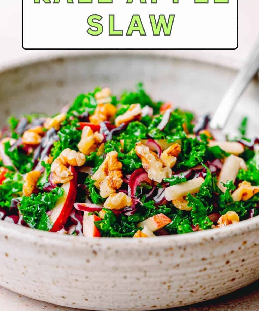 Kale Apple Slaw Recipe.