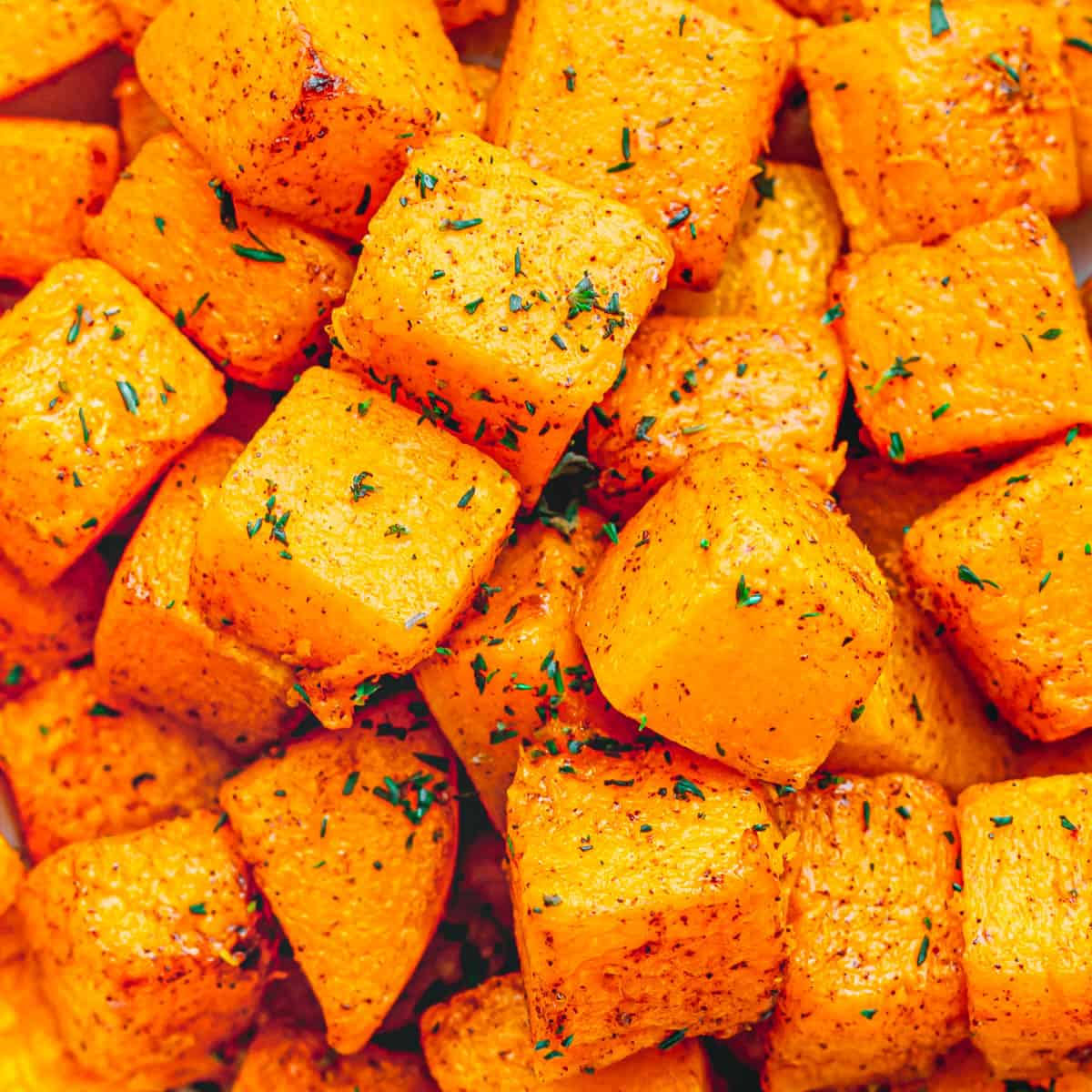 air fryer butternut squash cubes. 