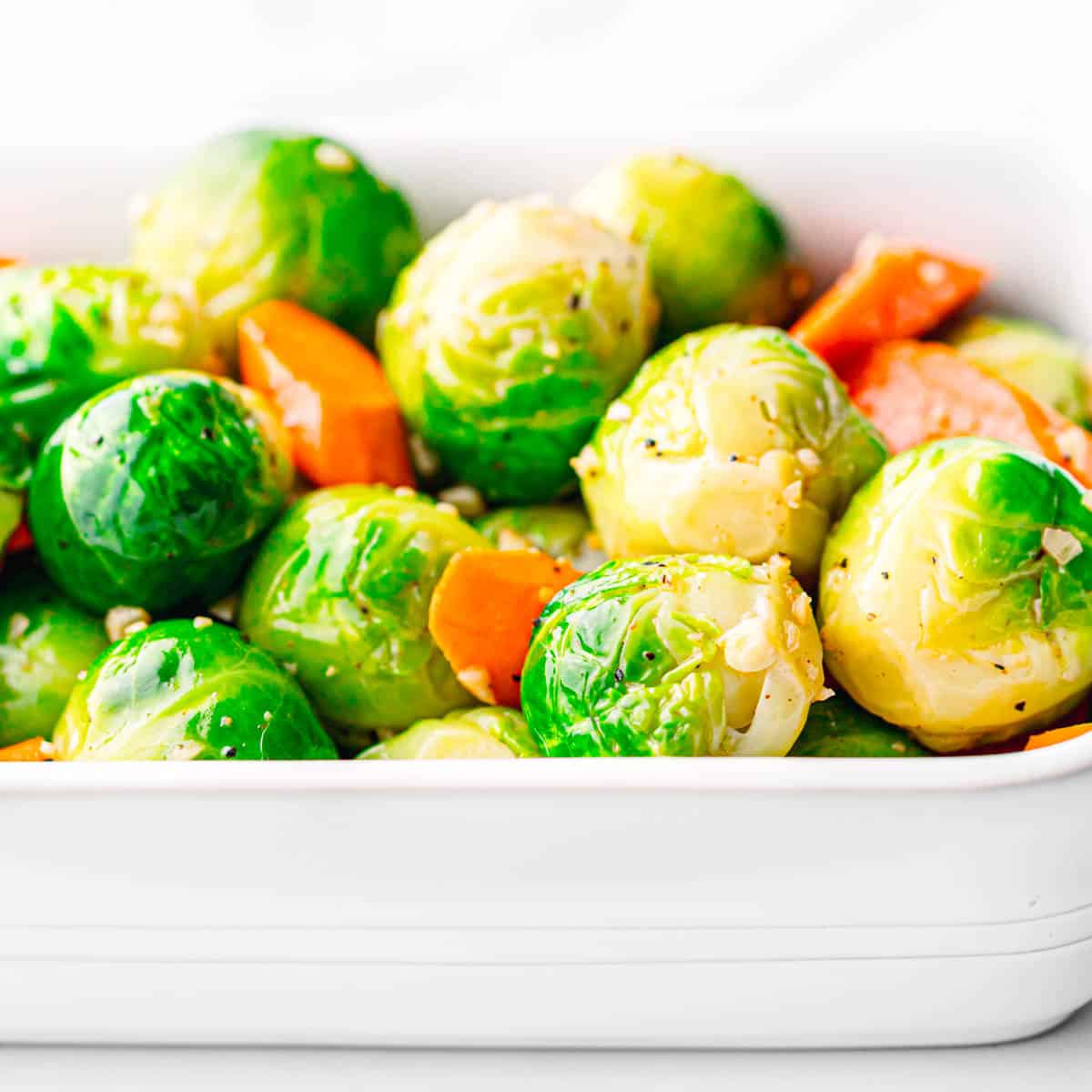 sautéed Brussels sprouts and carrots recipe.