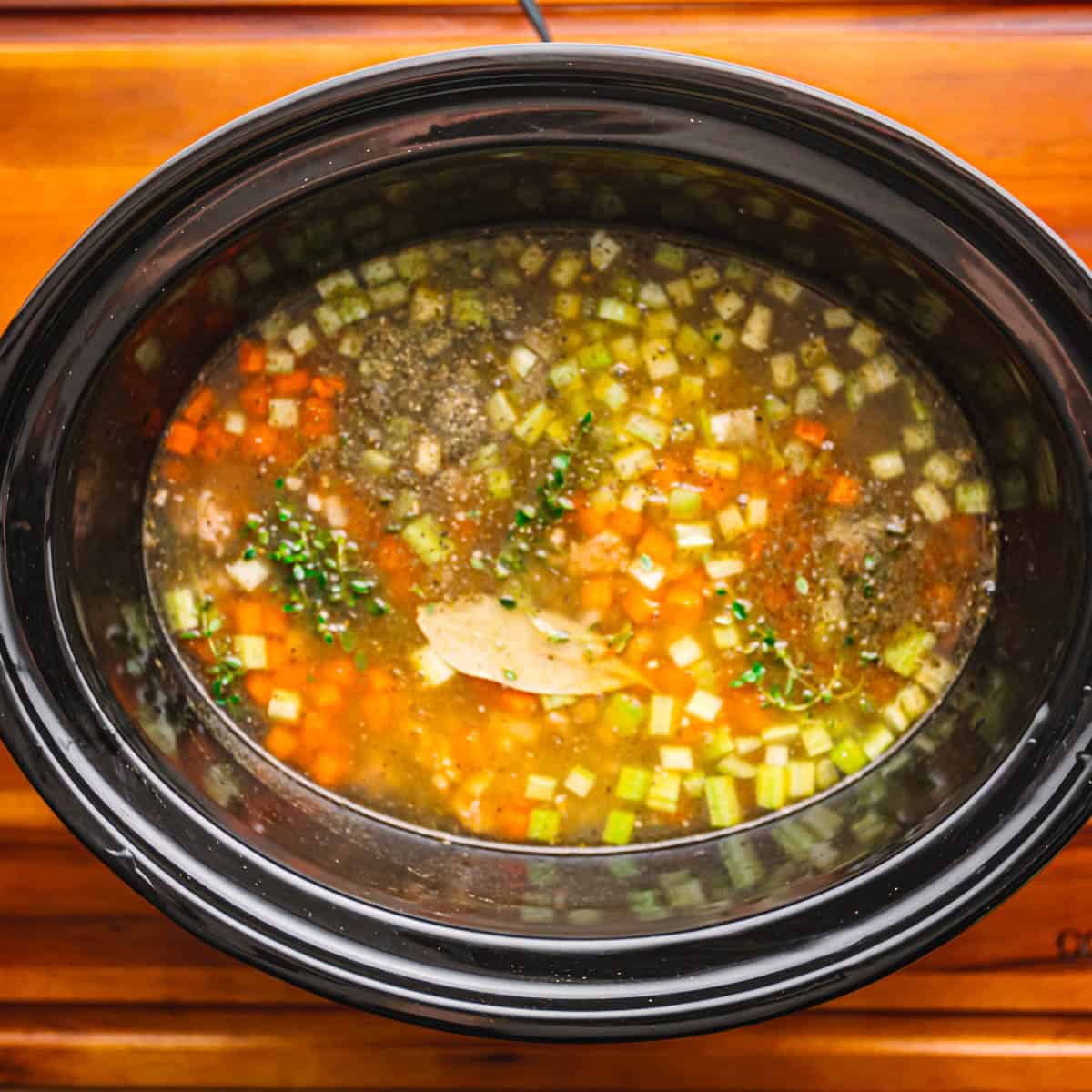 slow cooker sausage gnocchi soup.