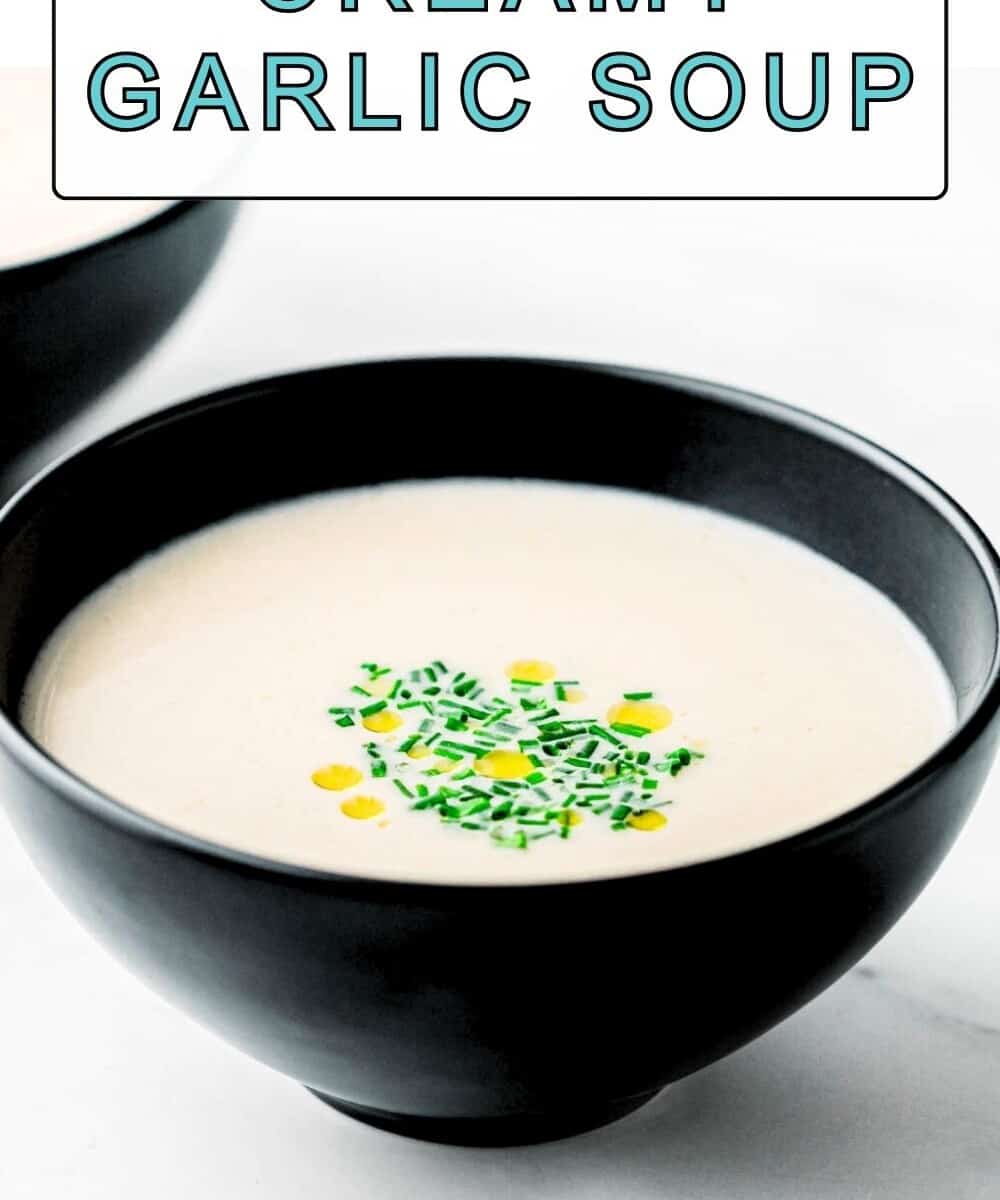 Creamy Garlic Soup Recipe.