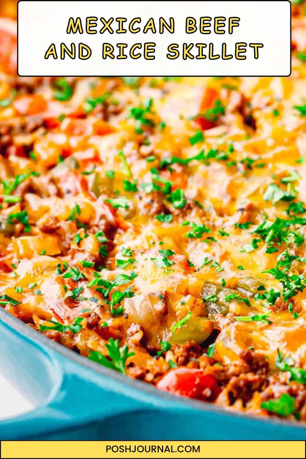 Mexican Beef and Rice Skillet - Posh Journal