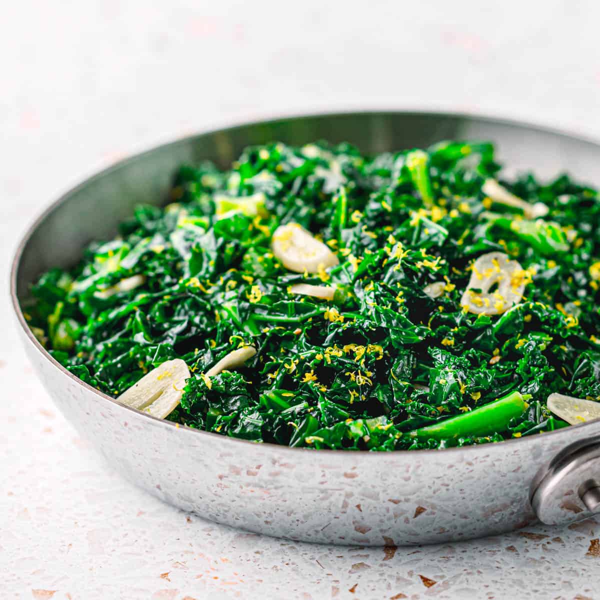 Sautéed kale with garlic recipe. 