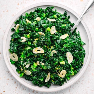 Sautéed kale with garlic recipe.