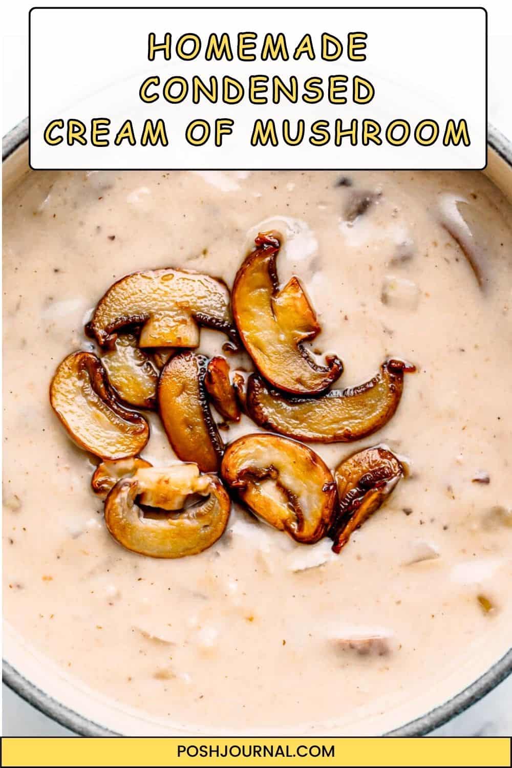 How to Make Condensed Cream of Mushroom Soup - Posh Journal