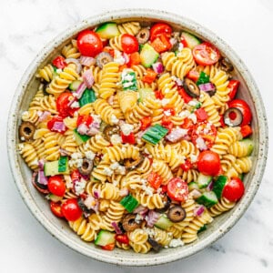 Greek Pasta Salad Recipe.