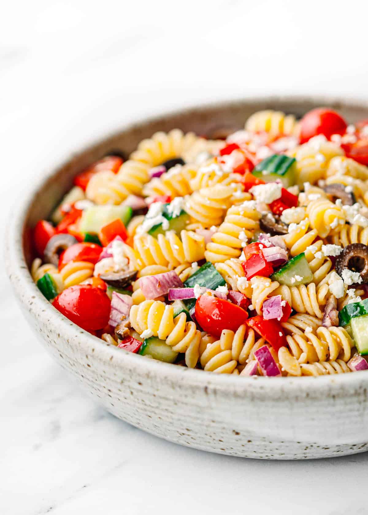 how to make greek salad pasta dressing.