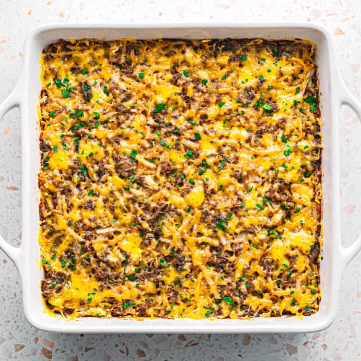 Hamburger Hashbrown Casserole Recipe Without Canned Soup - Posh Journal