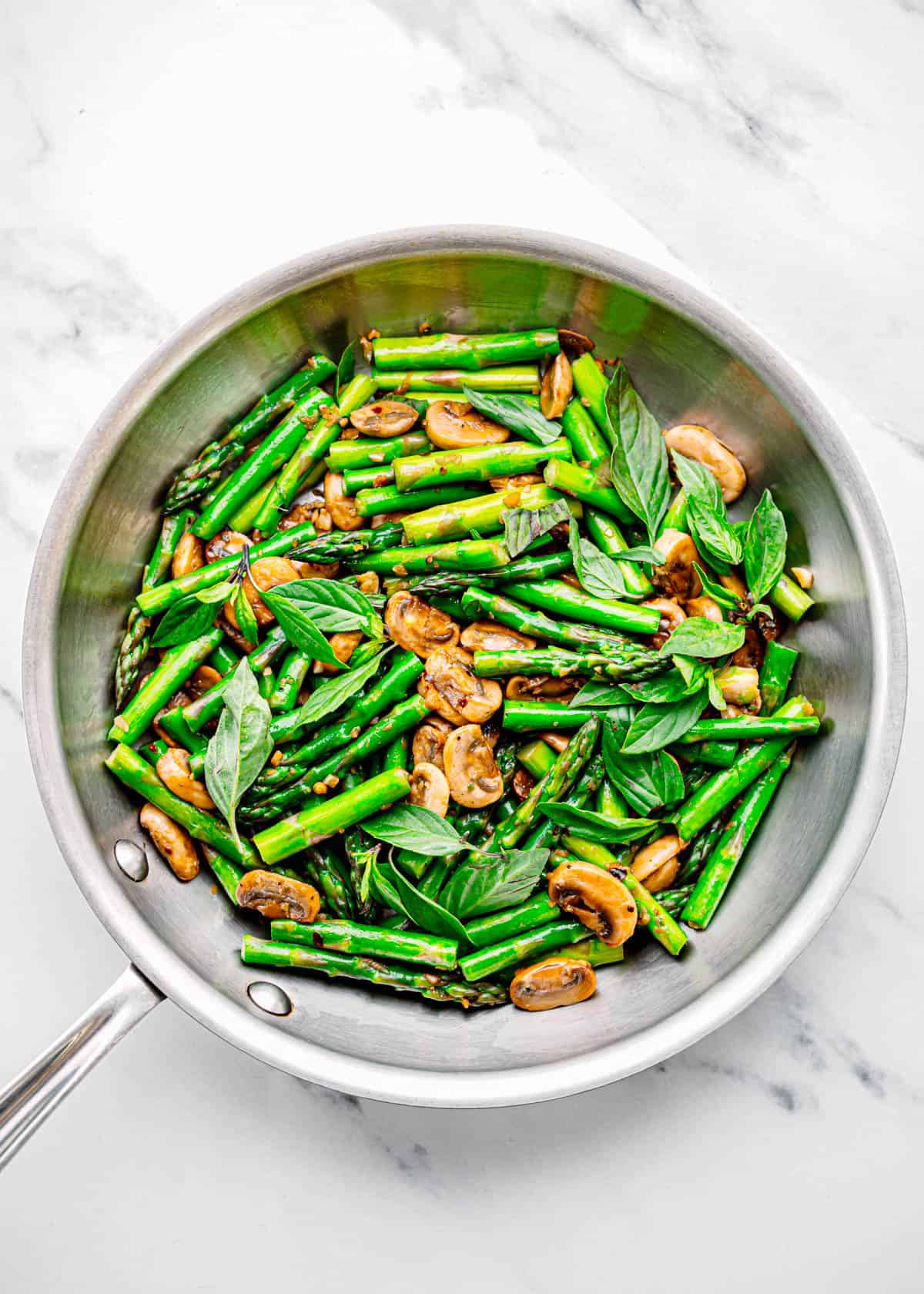 Sautéed Asparagus and Mushrooms recipe.