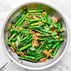 Sautéed Asparagus and Mushrooms recipe.