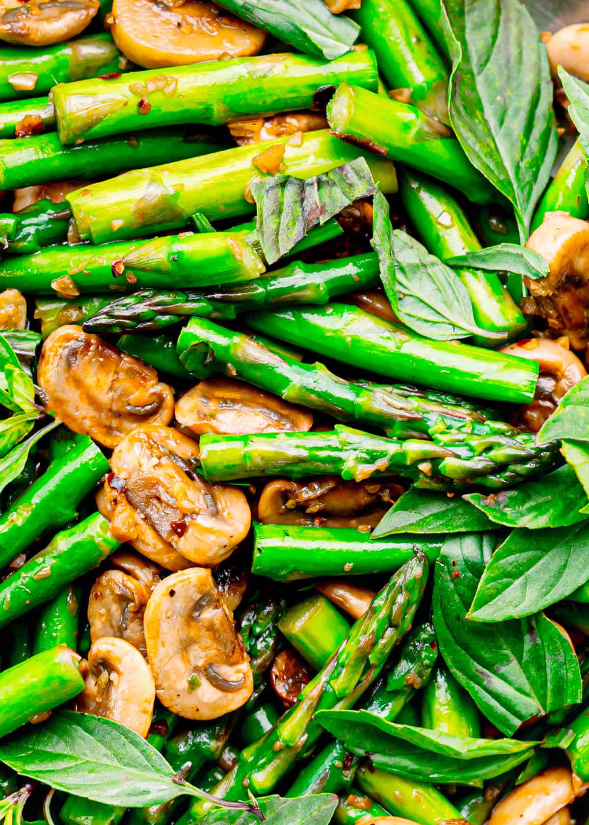 Sautéed Asparagus and Mushrooms recipe.