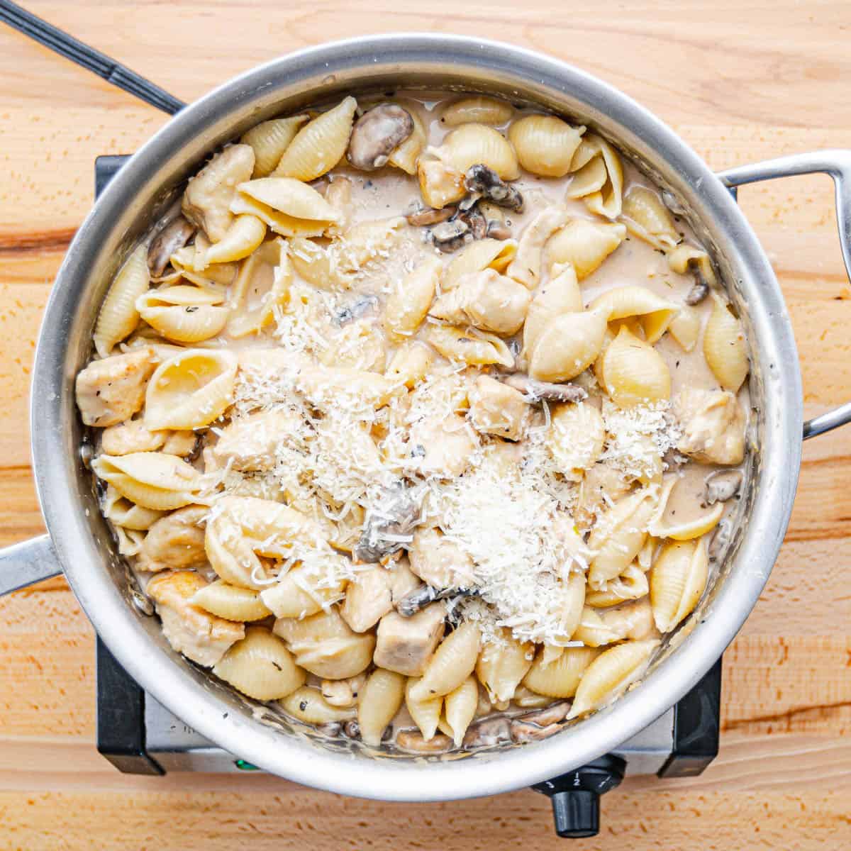 creamy pasta.