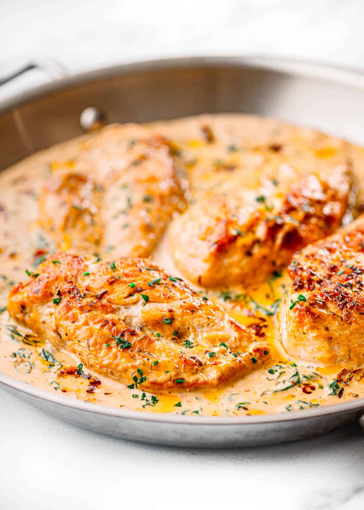 creamy tuscan chicken.