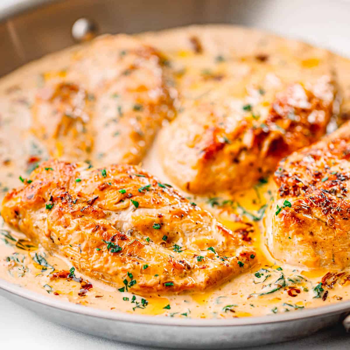 creamy tuscan chicken.