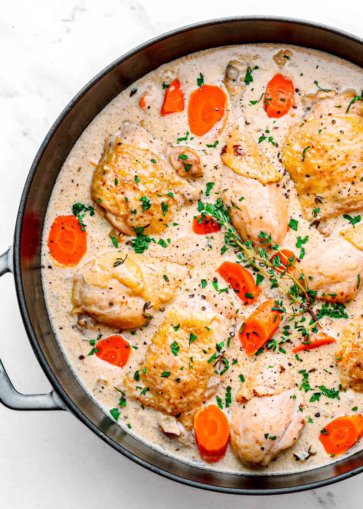 French chicken fricassee recipe.