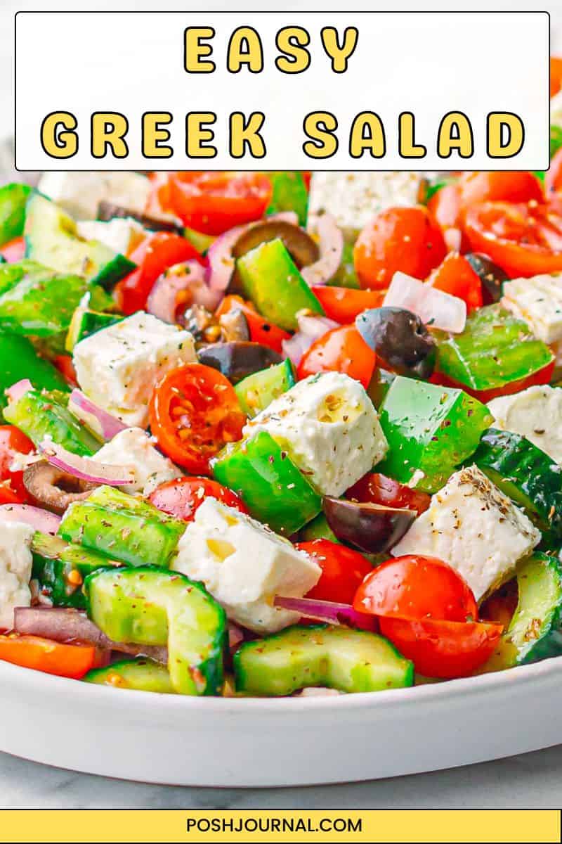 Greek salad recipe.