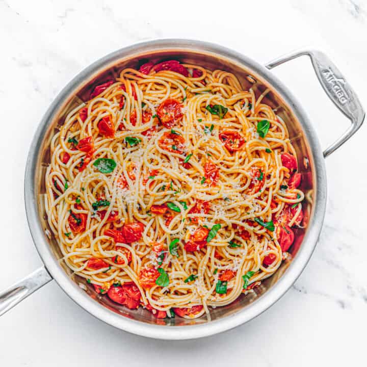 Pasta with Cherry Tomato Sauce - Posh Journal