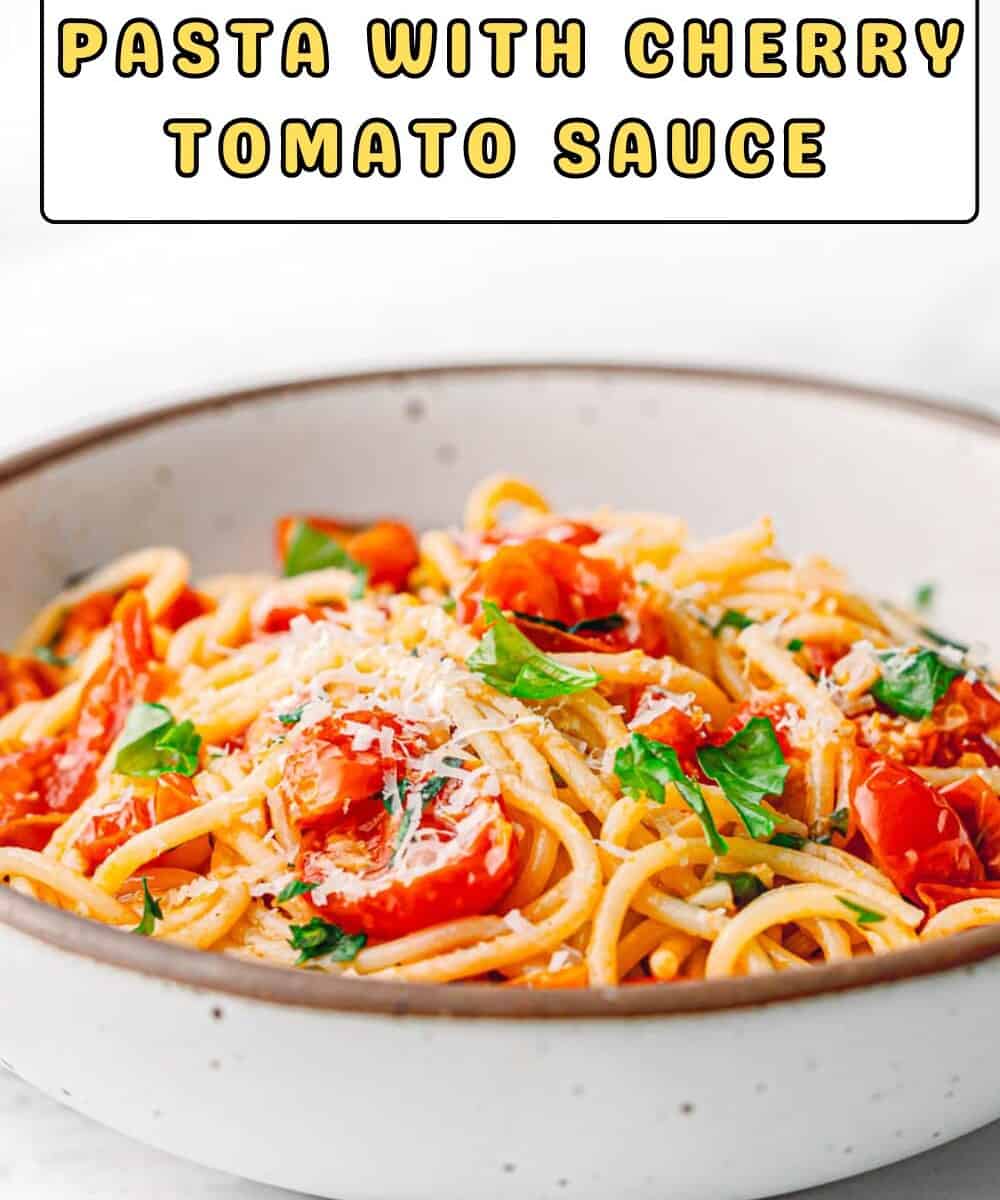 Pasta with cherry tomato sauce recipe pinterest.