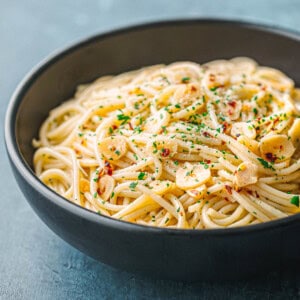 Spaghetti Aglio e Olio recipe.