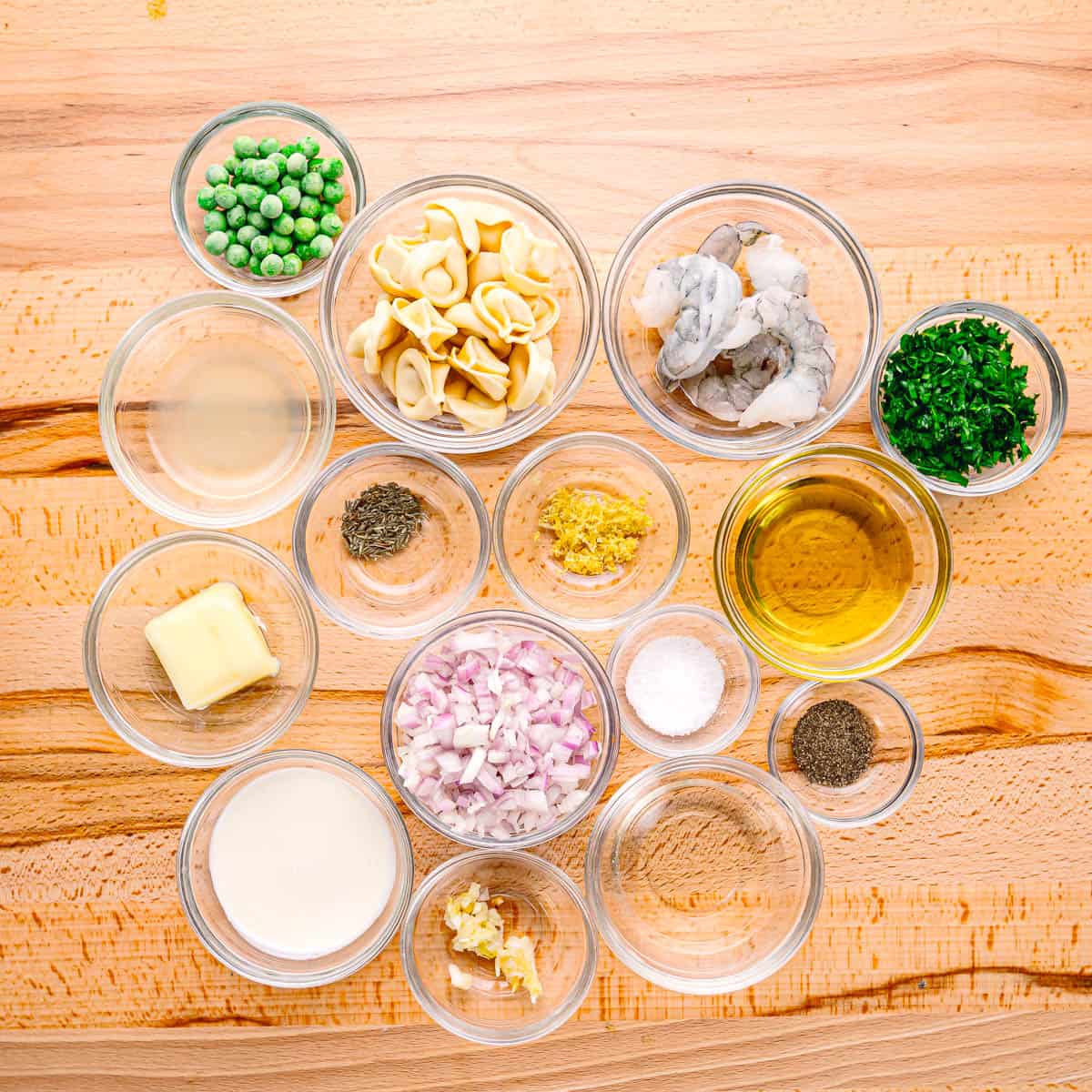 ingredients for pasta.