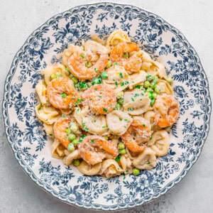 Easy Creamy Shrimp and Tortellini Recipe.