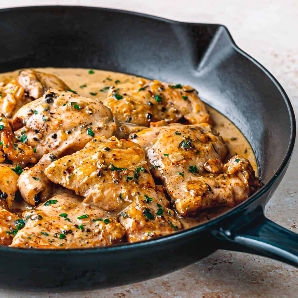 chicken au poivre recipe. 