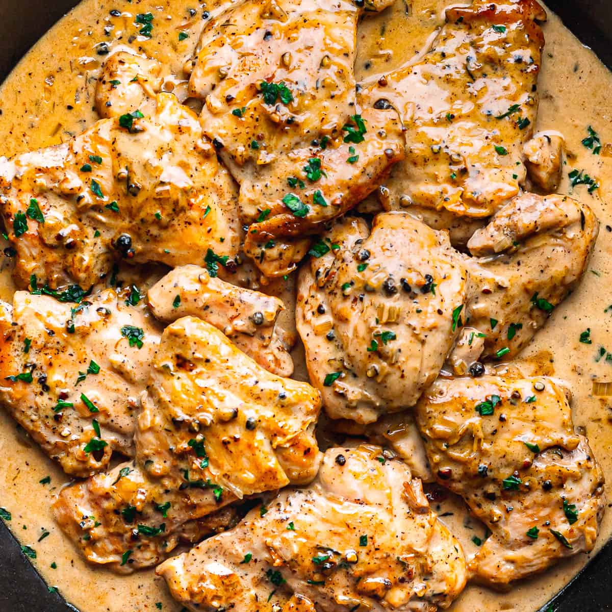 chicken au poivre recipe. 