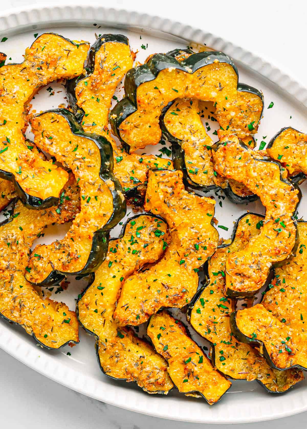 Parmesan roasted acorn squash.