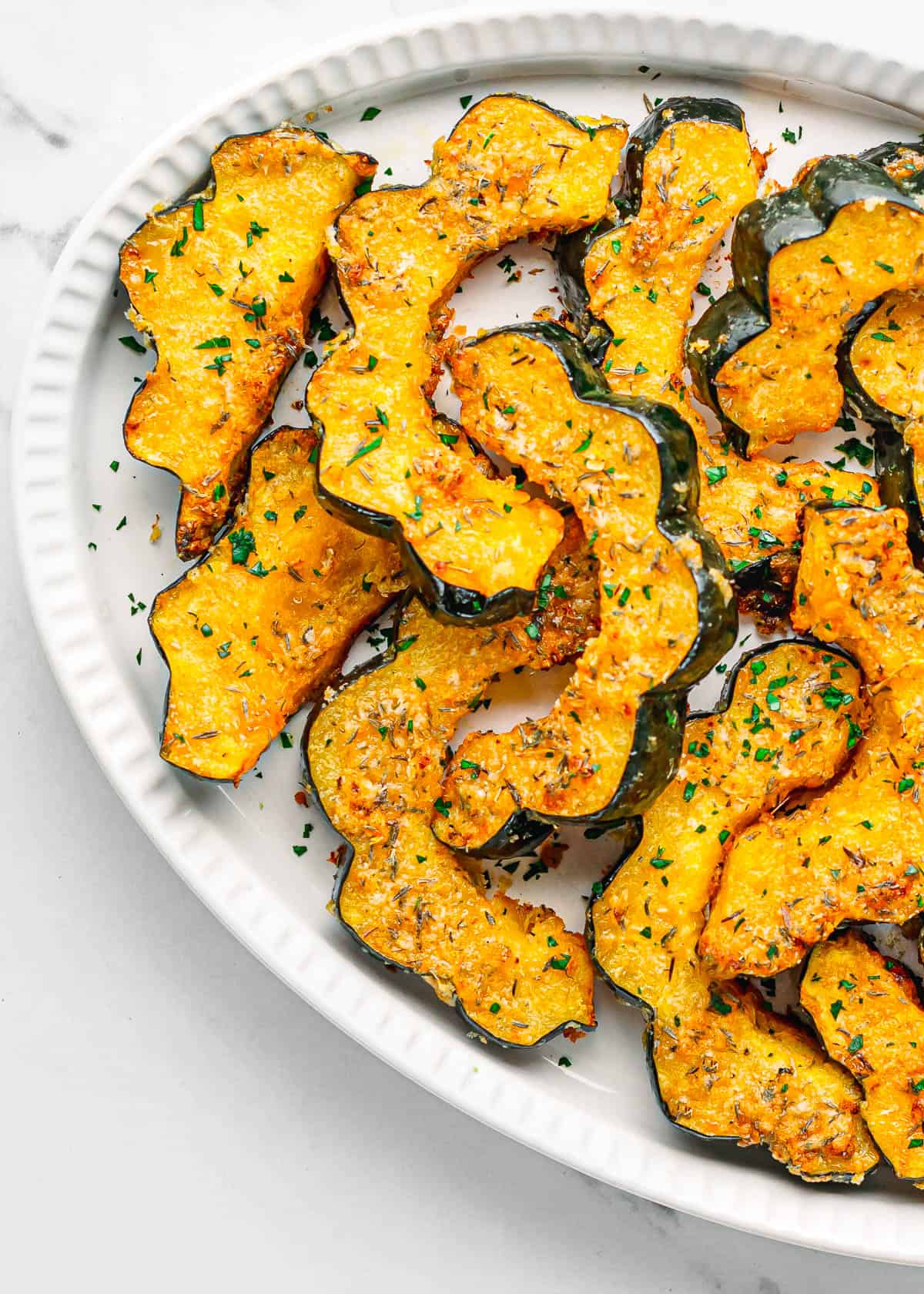 parmesan herbs acorn squash.