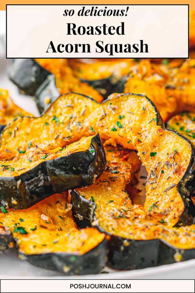 Roasted acorn squash recipe.