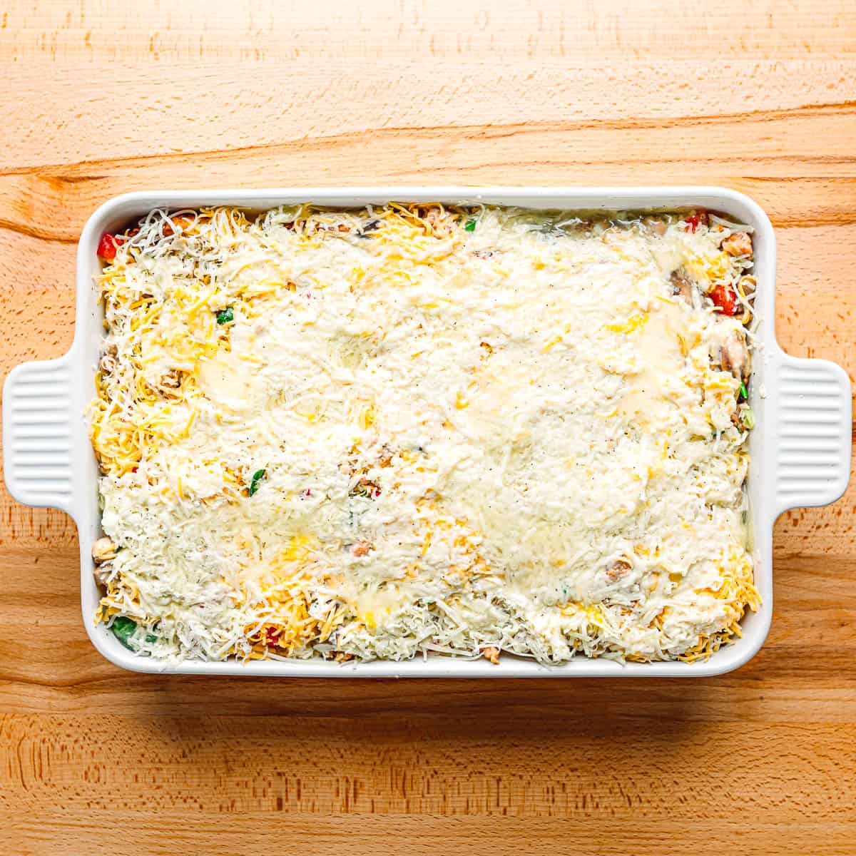 cheesy casserole.