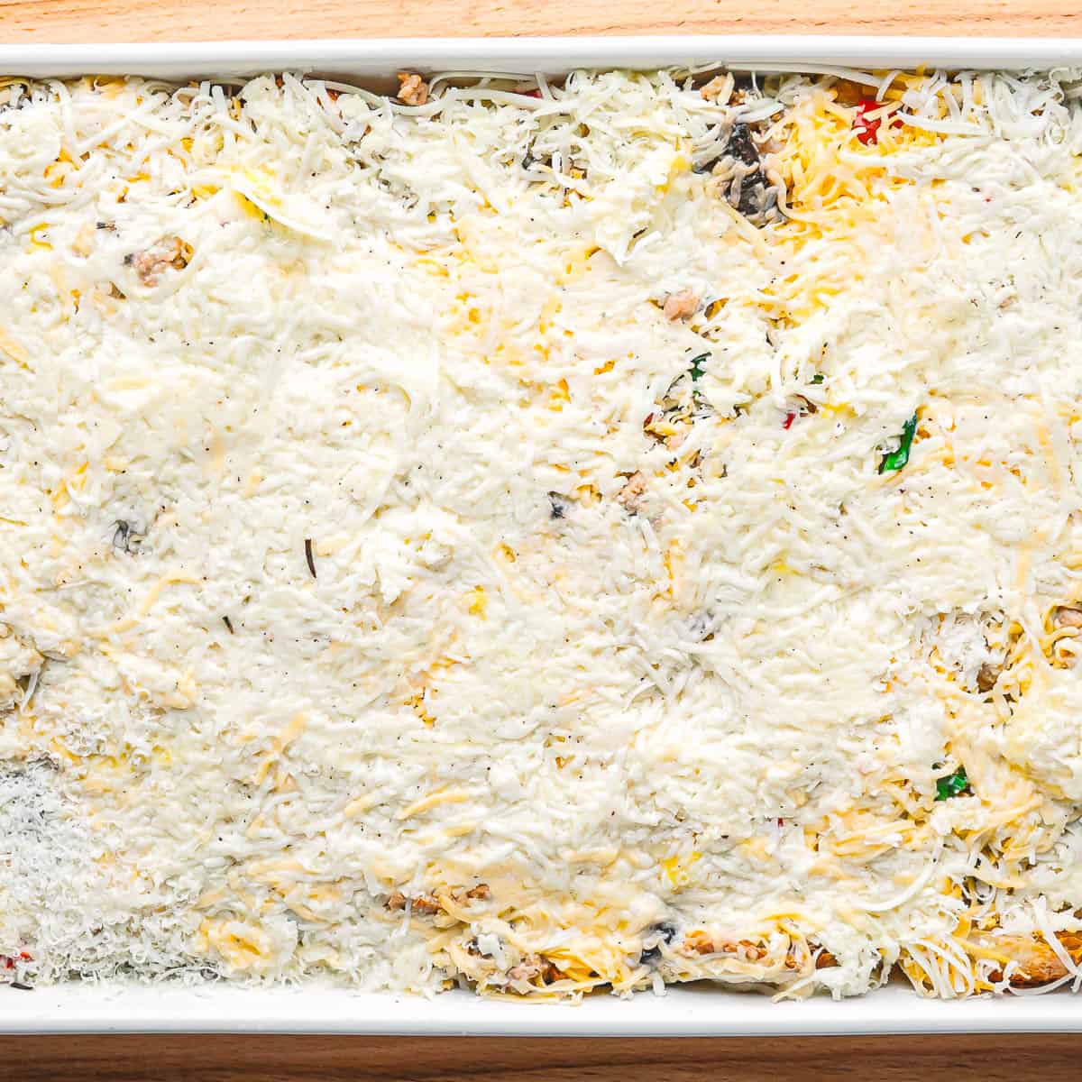 breakfast casserole. 