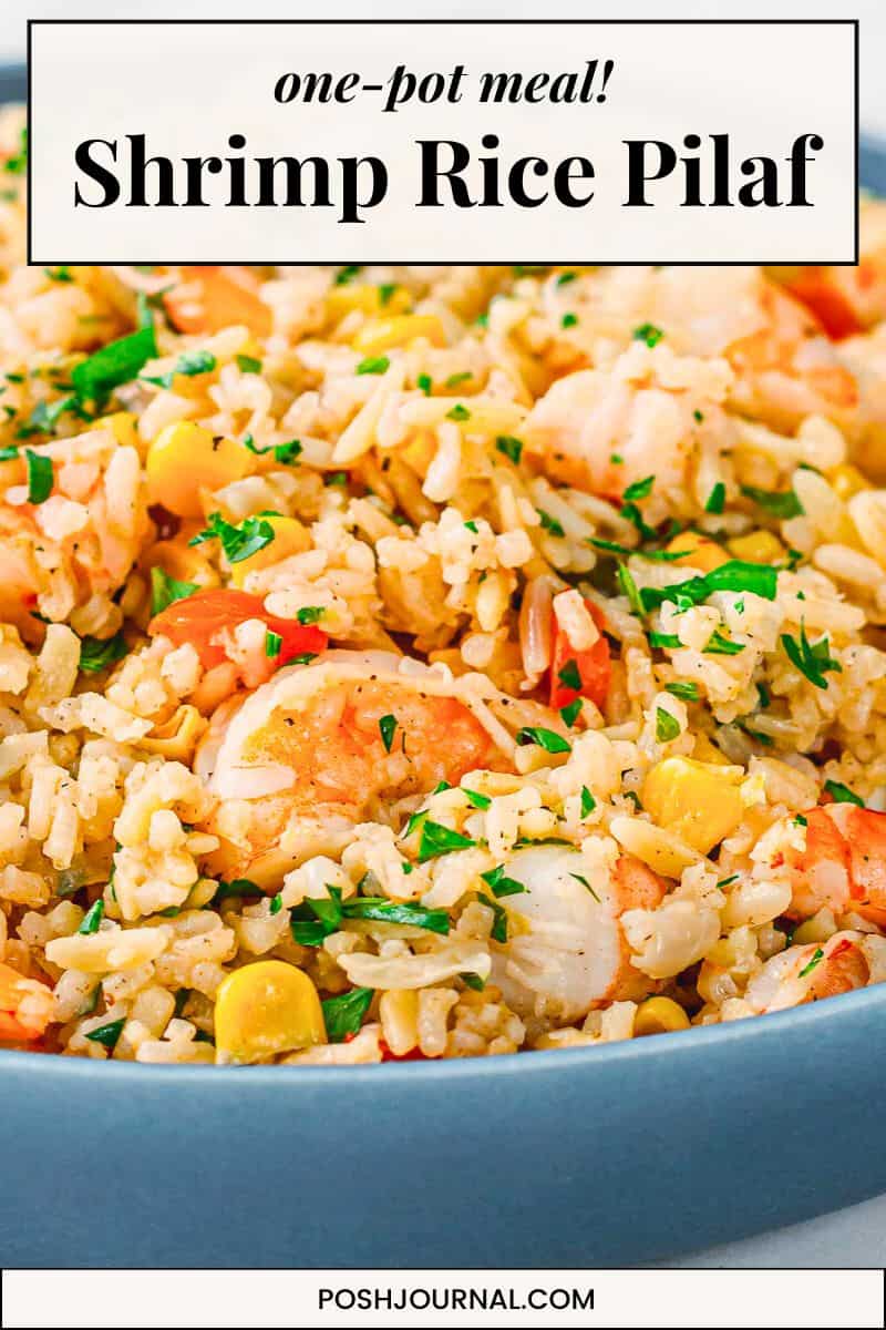 Shrimp Rice PIlaf recipe.