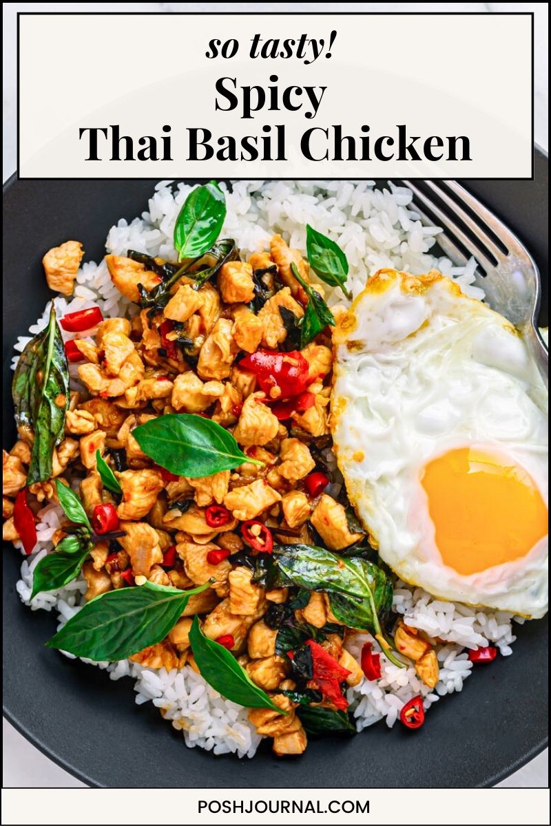 Spicy Thai Basil Chicken recipe.