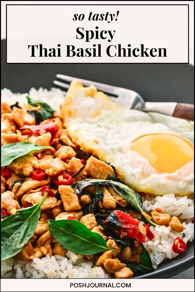 spicy Thai Basil Chicken recipe.