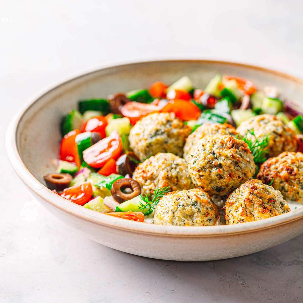 greek chicken meatballs.