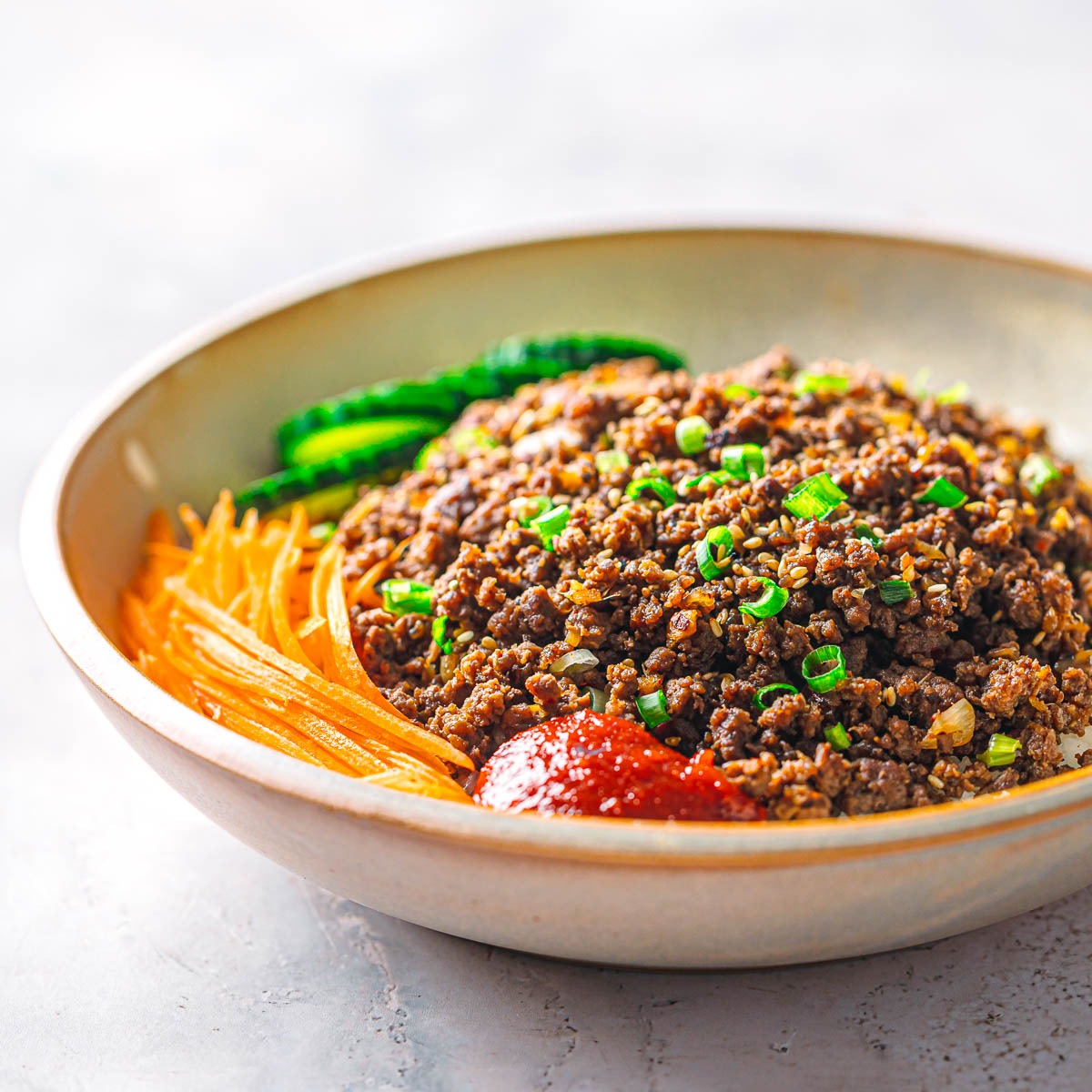 Korean Ground Beef Gochujang recipe.