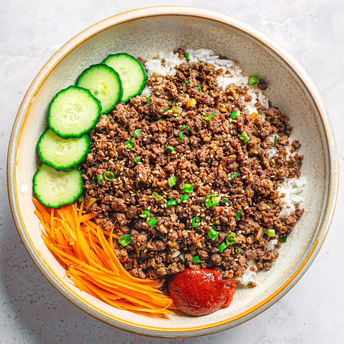Korean Ground Beef Gochujang recipe.