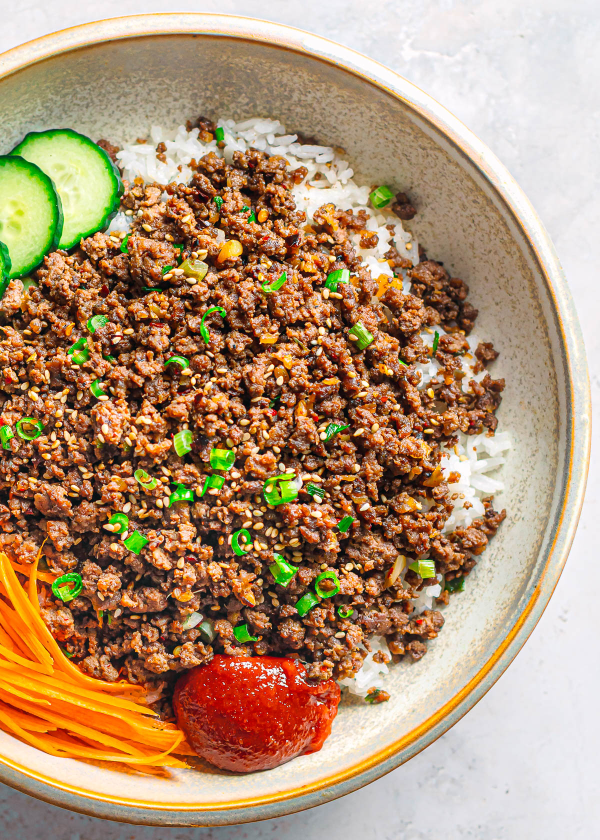 Korean ground beef gochujang recipe. 