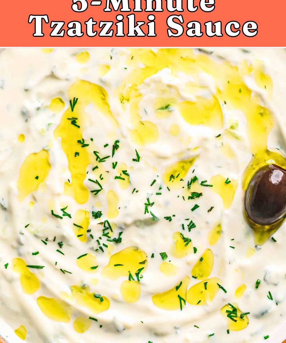 Easy homemade tzatziki sauce recipe.