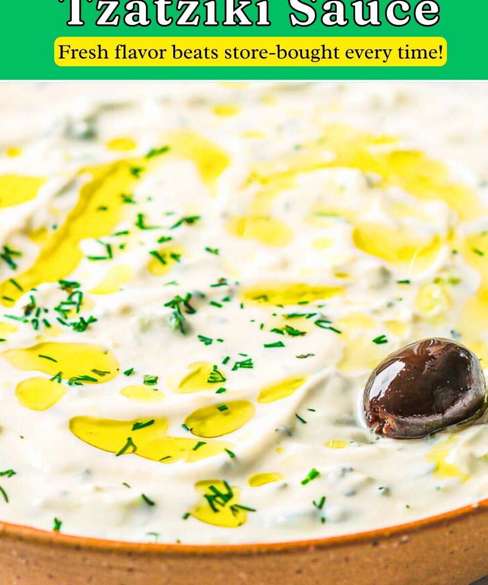 easy homemade tzatziki sauce.