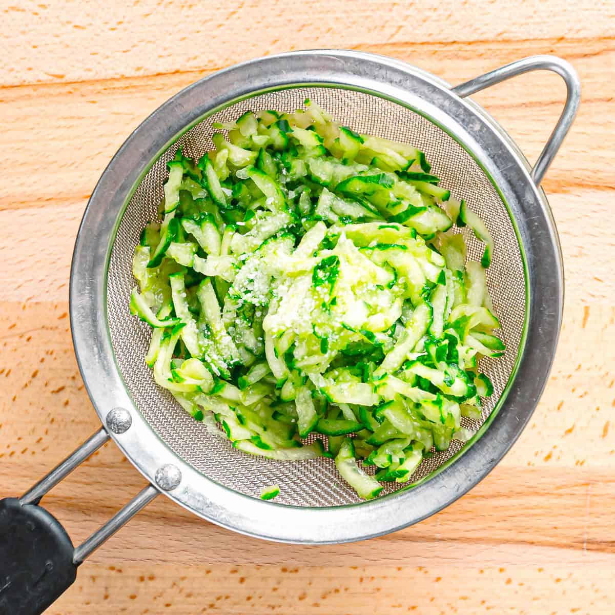 grated Persian cucumber. 